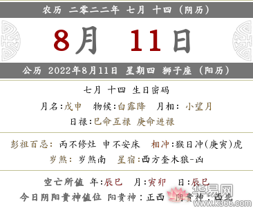 2022年七月十四这一天黄历适宜新店或公司开张开业吗？