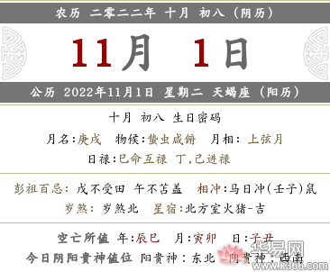 2022年阴历十月初八日财神方位在哪？黄历查询