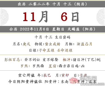 2022年阴历十月十三日宜忌最新查询，这天禁忌什么？